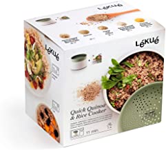 Lekue Recipiente para cocinar Quinoa- Arroces y Cereales- 1 Litro